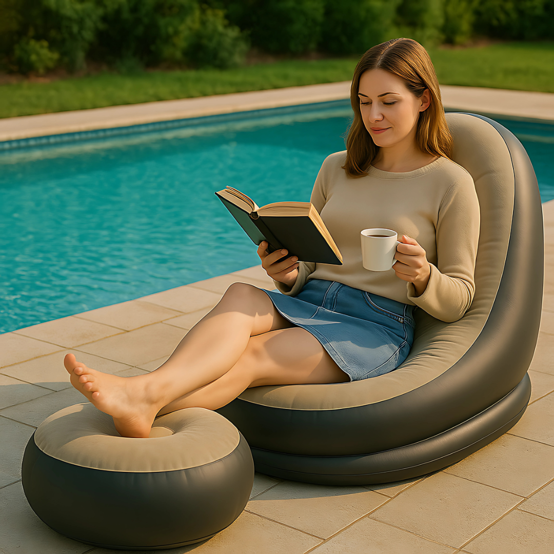 2u1 Fotelja i Tabure na Naduvavanje