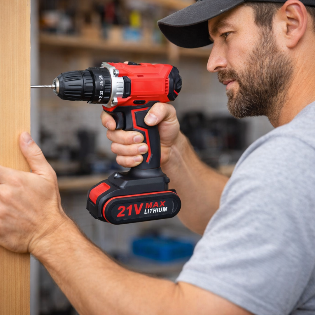 Aku bušilica sa dve baterije