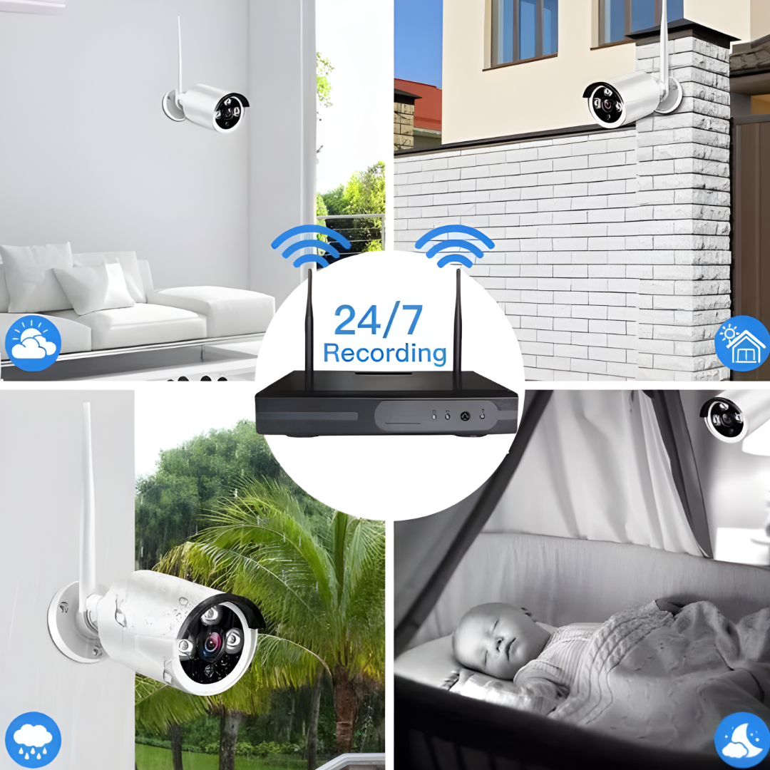 Bežični video nadzor / CCTV wireless monitoring 8 kamera