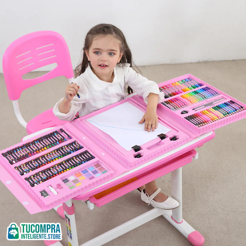 Kofer sa 208 delova za crtanje i školu - malapijaca