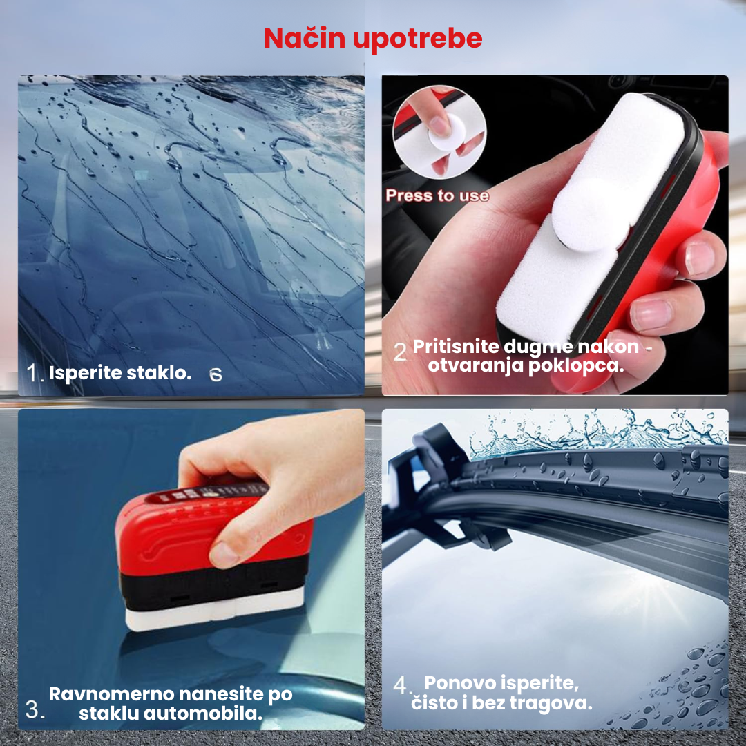 Sredstvo za Čišćenje Stakla Automobila 1 + 1 GRATIS!