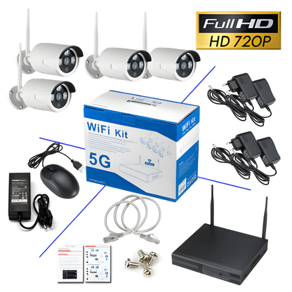 Video nadzor 5G WiFi - set 4 kamere