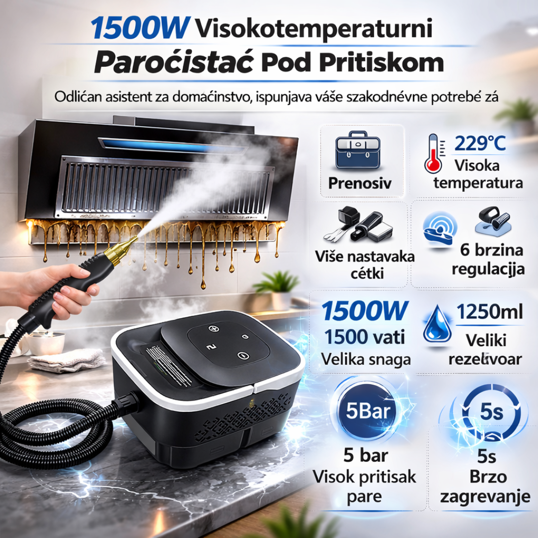 Digitalni paročistač sa 6 brzina rada