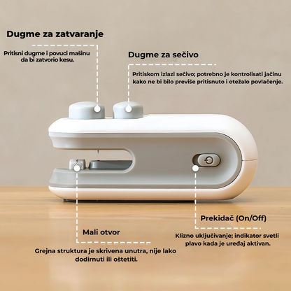 Zatvarač za Plastične Kese 1 + 1 GRATIS!