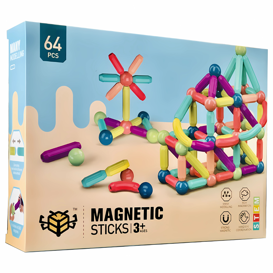 Magnetni set štapića 64 dela - malapijaca