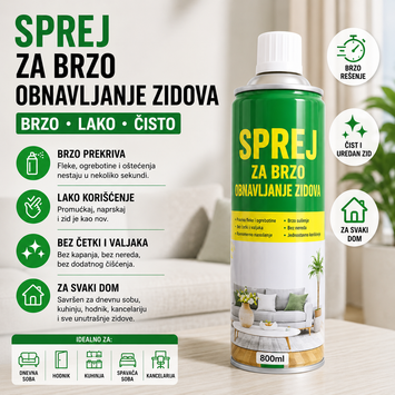 Sprej za lako krečenje Zidova (1+1 Gratis)