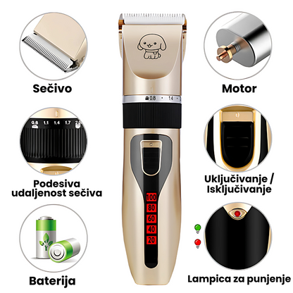 Profesionalna mašinica za šišanje + Dodatci GRATIS!
