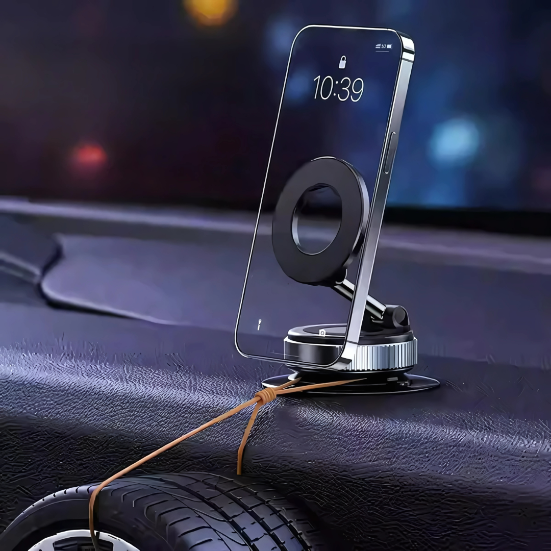 Magnetni Vakumski Držač za Telefon – 360° Rotacija i Ultra Jako Držanje