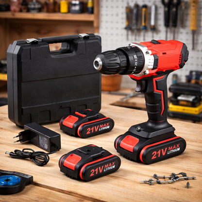 Aku bušilica sa dve baterije