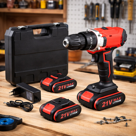 Aku bušilica sa dve baterije