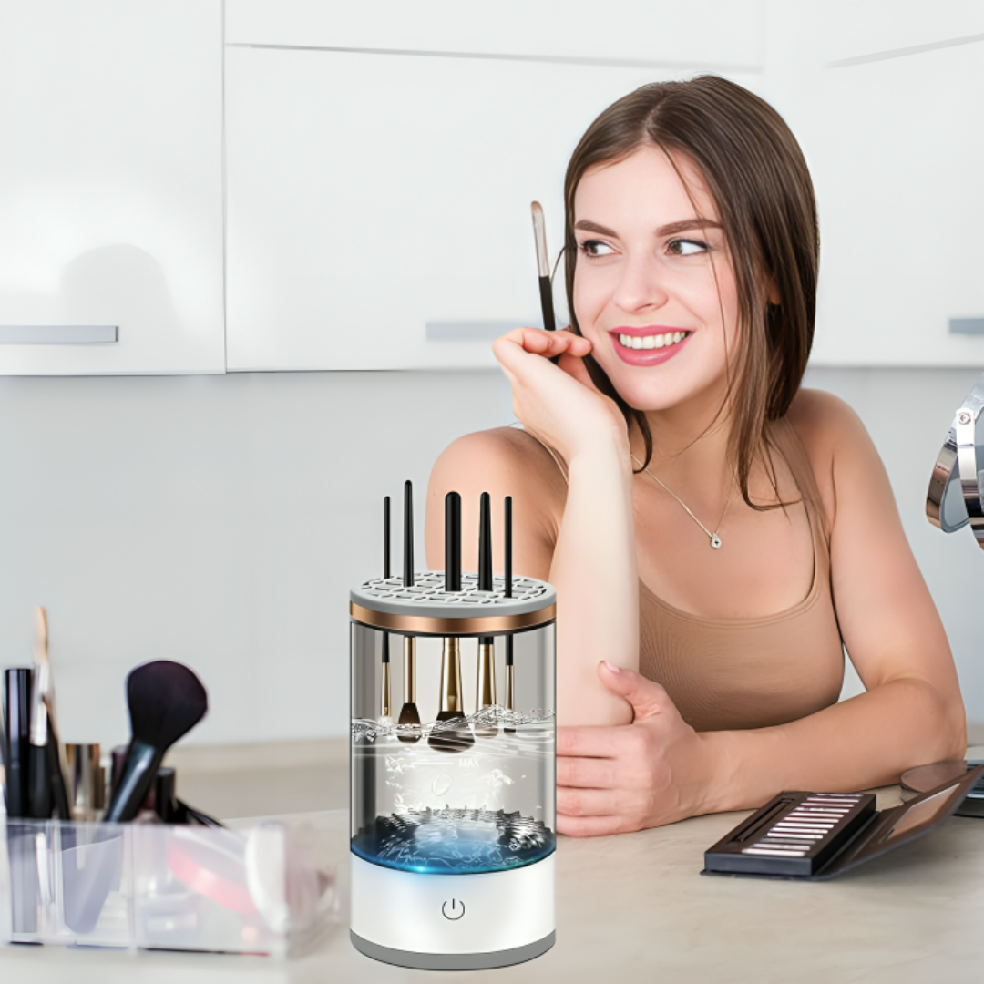 Električni aparat za čišćenje četkica + GRATIS Profesionalni Makeup Brush Set