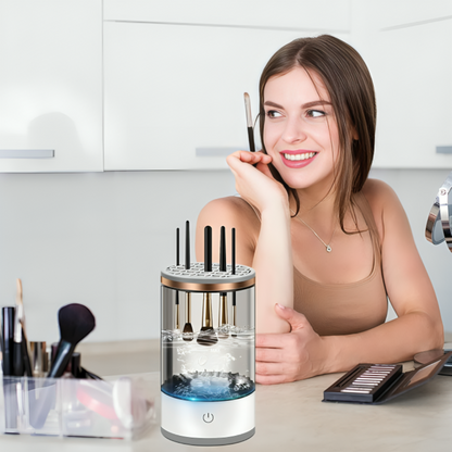 Električni aparat za čišćenje četkica + GRATIS Profesionalni Makeup Brush Set