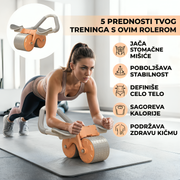 AB Roller sa Automatskim Povratom – Profesionalni Trening za Stomak i Core