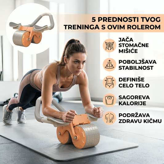 AB Roller sa Automatskim Povratom – Profesionalni Trening za Stomak i Core