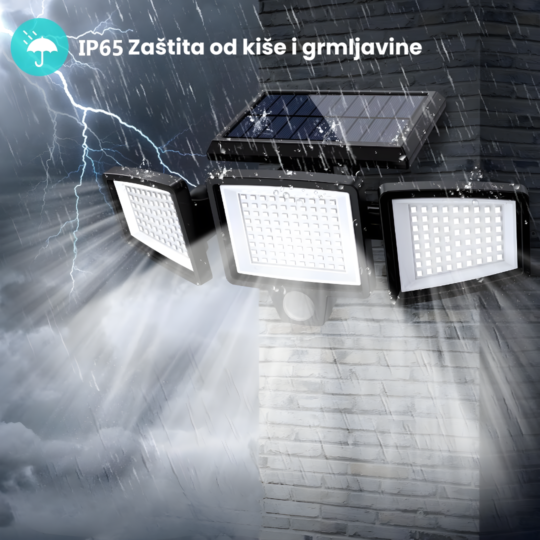 Solarna Lampa sa 3 glave