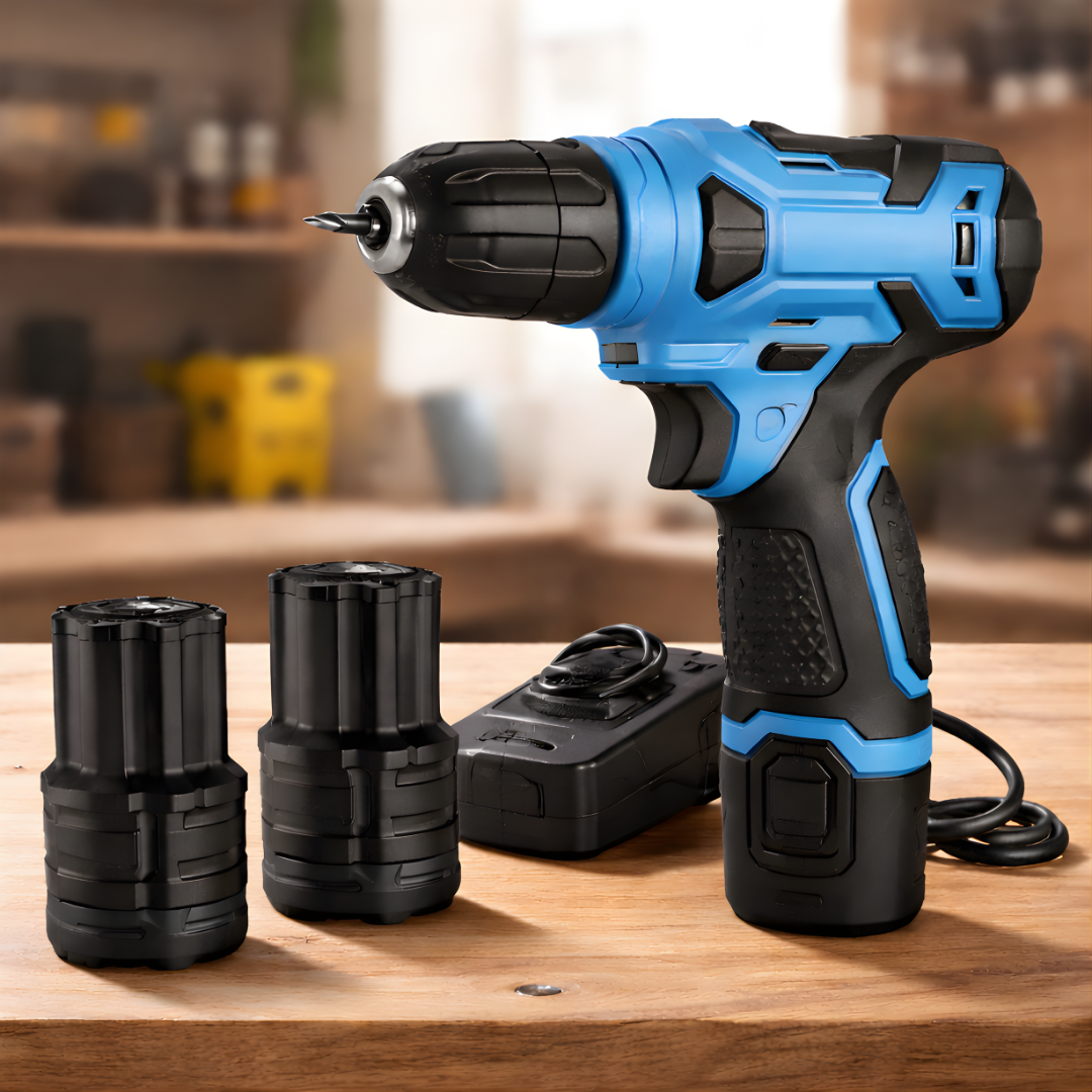 Šrafilica i Bušilica sa Dve Baterije i Setom Alata