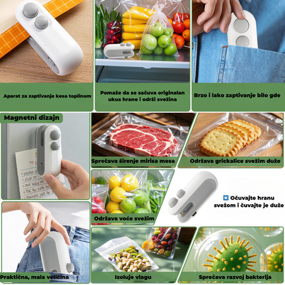 Zatvarač za Plastične Kese 1 + 1 GRATIS!