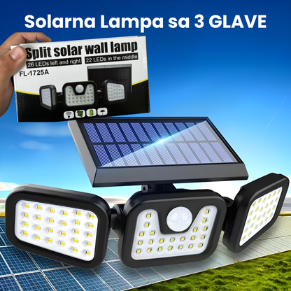 Solarna Lampa sa 3 glave