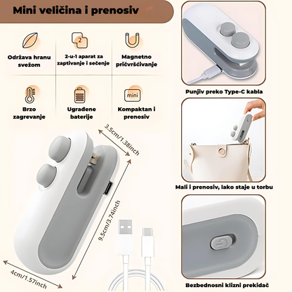 Zatvarač za Plastične Kese 1 + 1 GRATIS!