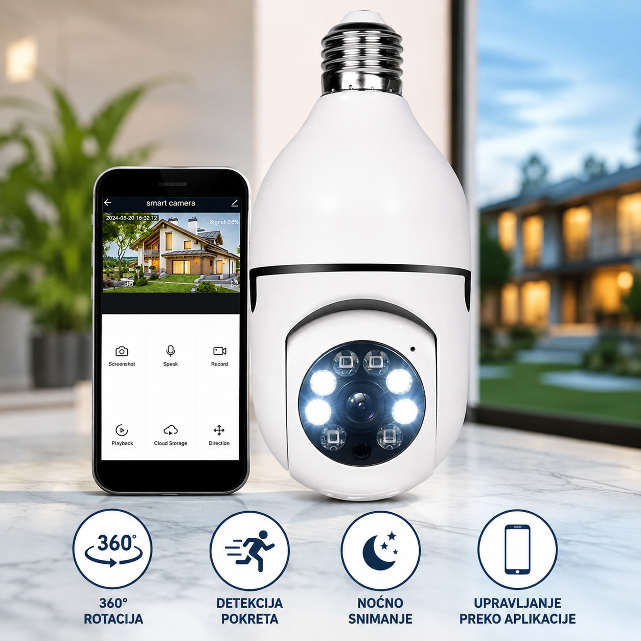 CamLight Pro- 5G IP WiFi Sijalica Kamera