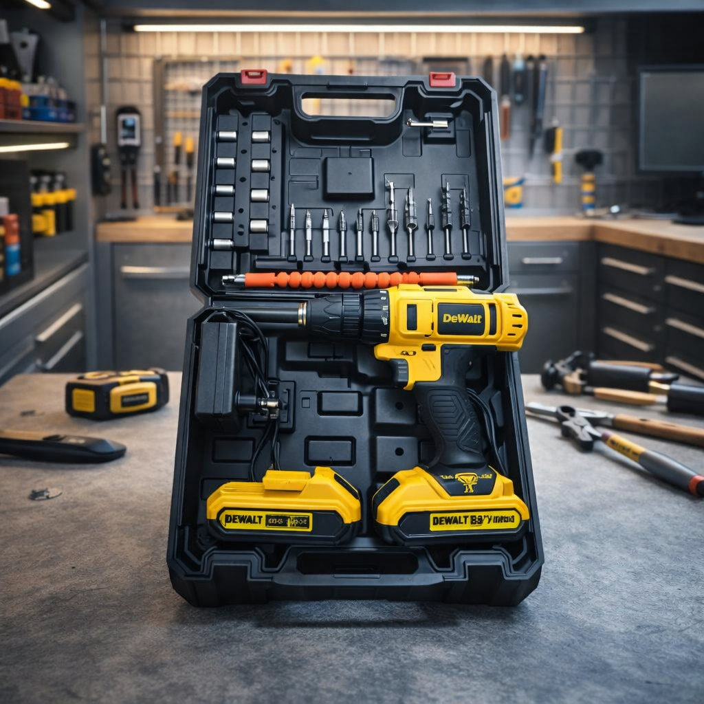 DeWalt 68V Aku Šrafilica Bušilica Set – 2 Baterije + Pribor