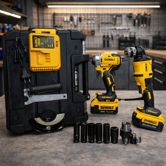 DEWALT aku set – udarna aku bušilica+ aku brusilica