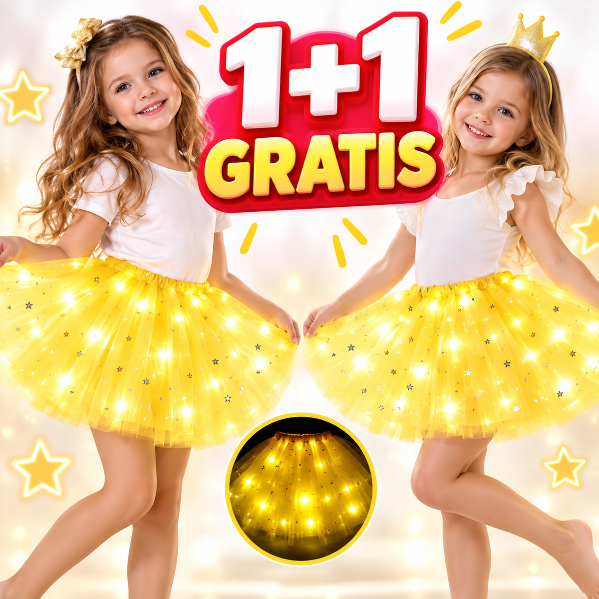 Suknjica sa LED svetlima 1+1 gratis!