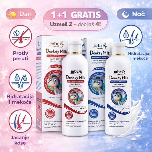 Donky Šampon za Čisto Teme i Jaku Kosu (Dan + Noć Set)