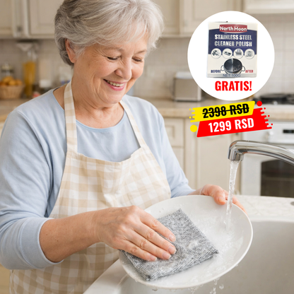 Čelične Magične Krpe (5 komada) + Sredstvo za čišćenje posuđa