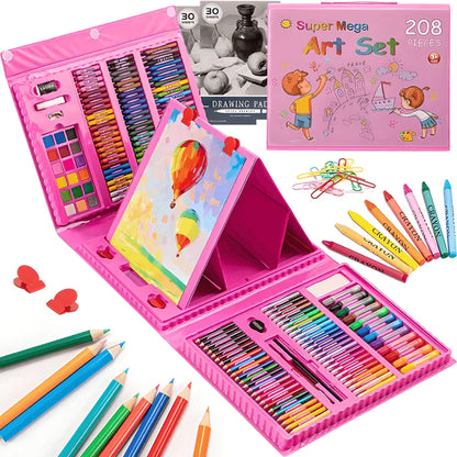 Kofer sa 208 delova za crtanje i školu - malapijaca