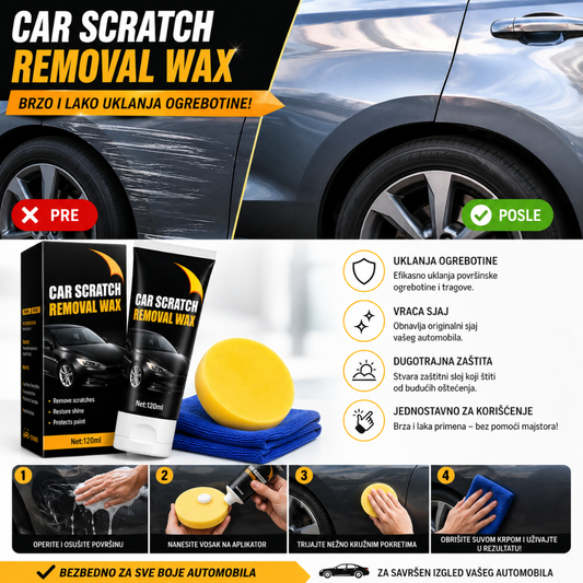 Vosak za Ogrebotine – Instant Sjaj za Auto